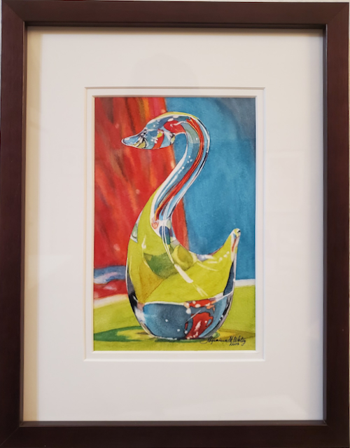 Click to view detail for Tropical Swan 8x5 $300